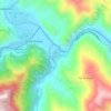 Challana Pampa topographic map, elevation, terrain