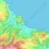 Porto da Cruz topographic map, elevation, terrain