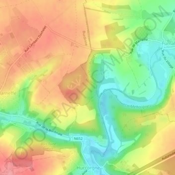 Bois de Molû topographic map, elevation, terrain