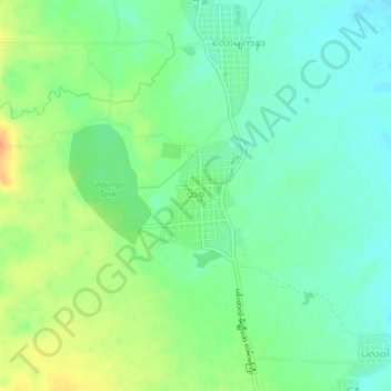Tesu topographic map, elevation, terrain