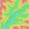 皇冠镇 topographic map, elevation, terrain