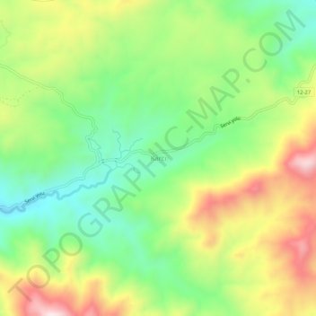 Karcı topographic map, elevation, terrain