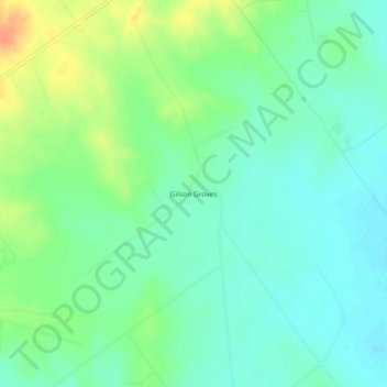 Gilson Groves topographic map, elevation, terrain