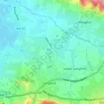 Stock topographic map, elevation, terrain