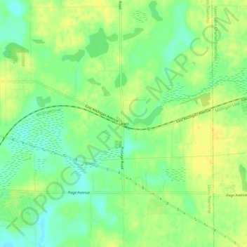 Leoni topographic map, elevation, terrain