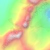 Torres del Paine topographic map, elevation, terrain
