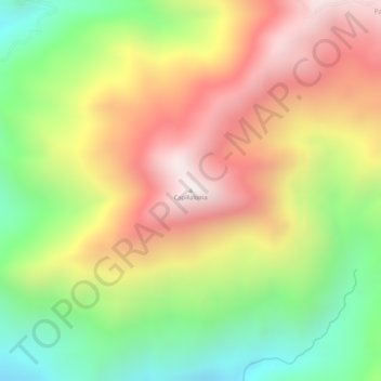 Capillaloma topographic map, elevation, terrain