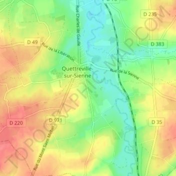 La Maladrerie topographic map, elevation, terrain