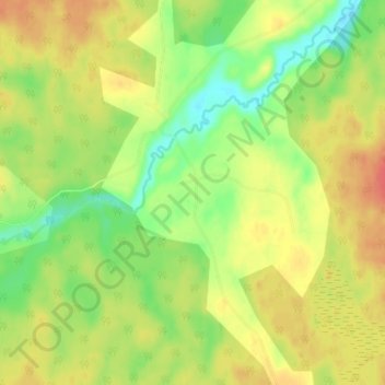Плави topographic map, elevation, terrain