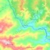 Chuspita topographic map, elevation, terrain