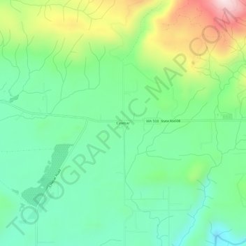 Cinebar topographic map, elevation, terrain