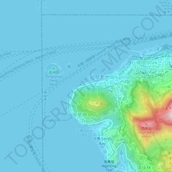 Kung Man Village topographic map, elevation, terrain