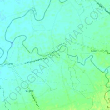 Bagroy topographic map, elevation, terrain