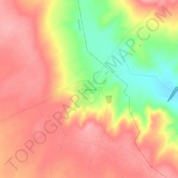Çamalak topographic map, elevation, terrain