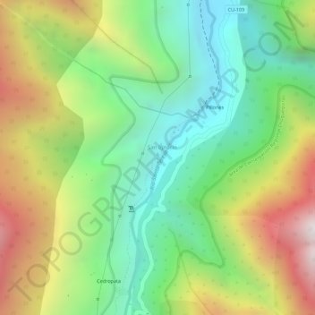 Loreta topographic map, elevation, terrain