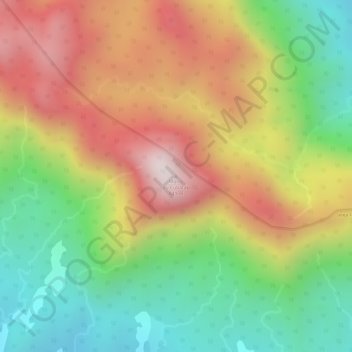 Morro do Cubatão topographic map, elevation, terrain