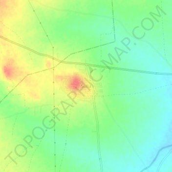Sulla topographic map, elevation, terrain