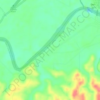 Estación Azufral topographic map, elevation, terrain