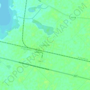 Saforcada topographic map, elevation, terrain
