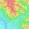 Trajet topographic map, elevation, terrain