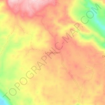 Linantayan topographic map, elevation, terrain