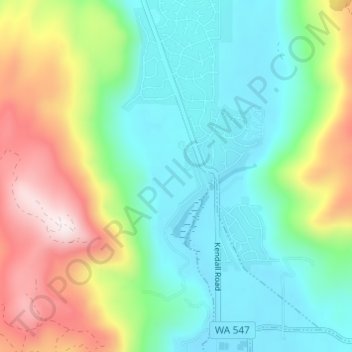 Balford topographic map, elevation, terrain