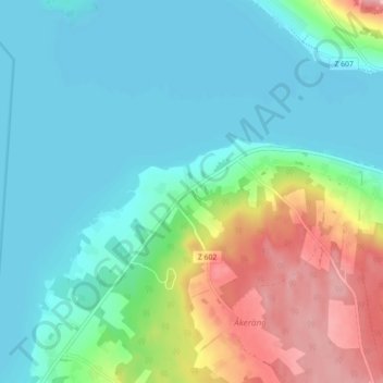 Digernäs topographic map, elevation, terrain