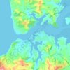 Raglan topographic map, elevation, terrain