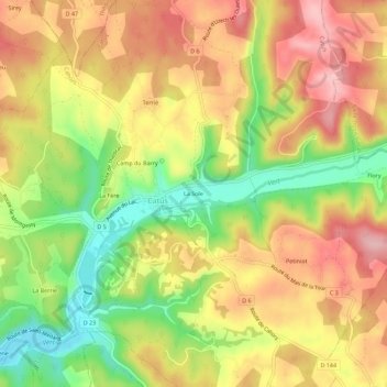 La Sole topographic map, elevation, terrain