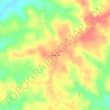 Tarentum topographic map, elevation, terrain