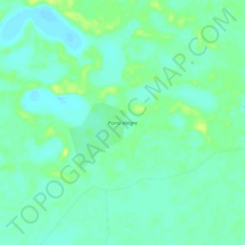 Porto Alegre topographic map, elevation, terrain