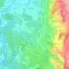 Untereschach topographic map, elevation, terrain