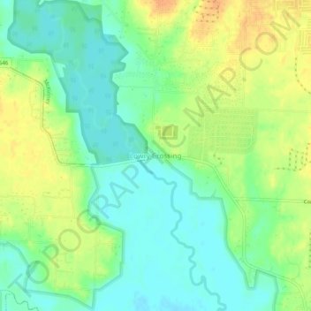 Lowry Crossing topographic map, elevation, terrain