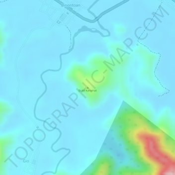 Bukii Karamat topographic map, elevation, terrain