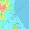 Tuy Hòa topographic map, elevation, terrain