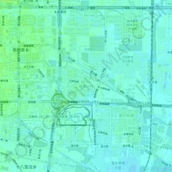 Louzizhuang topographic map, elevation, terrain