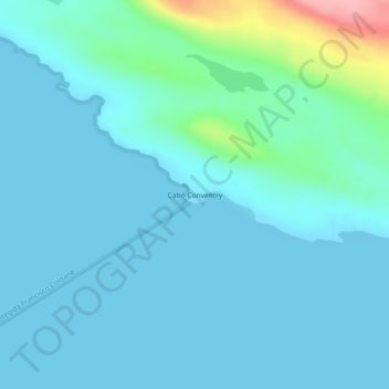 Cabo Conventry topographic map, elevation, terrain