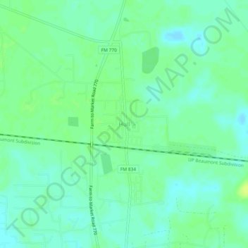 Hull topographic map, elevation, terrain