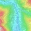 Novelle topographic map, elevation, terrain