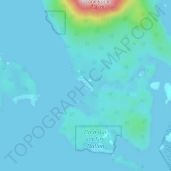 Kakawis topographic map, elevation, terrain