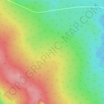 Santa Teresa topographic map, elevation, terrain