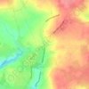 White’s Cross topographic map, elevation, terrain