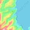 Bwindi topographic map, elevation, terrain