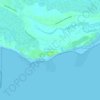 Playa Isla de Canela topographic map, elevation, terrain
