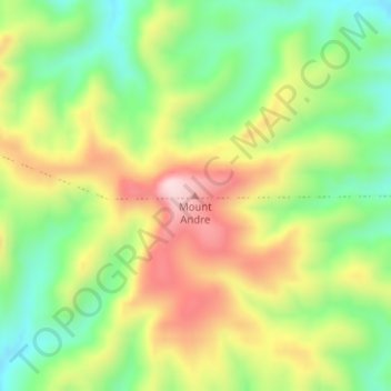 Mount Andre topographic map, elevation, terrain
