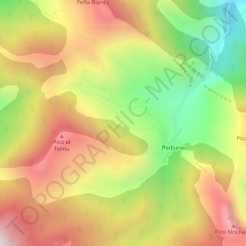 La Ragua topographic map, elevation, terrain