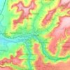 Stroud topographic map, elevation, terrain
