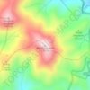 Blood Mountain topographic map, elevation, terrain