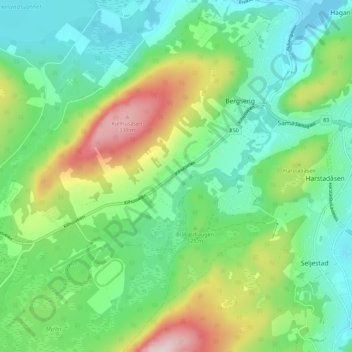 Ytre Kjelhus topographic map, elevation, terrain