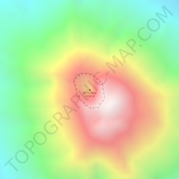 Ile Boleng topographic map, elevation, terrain
